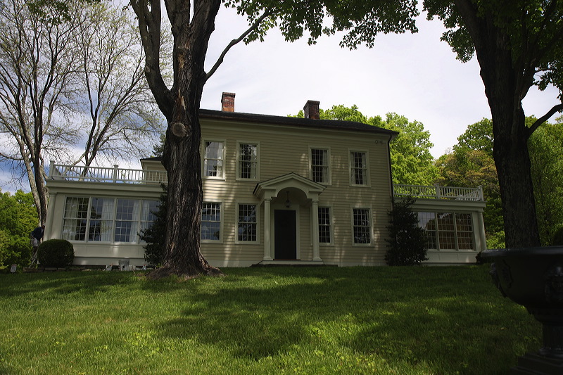 Exterior front photo of the painted house.