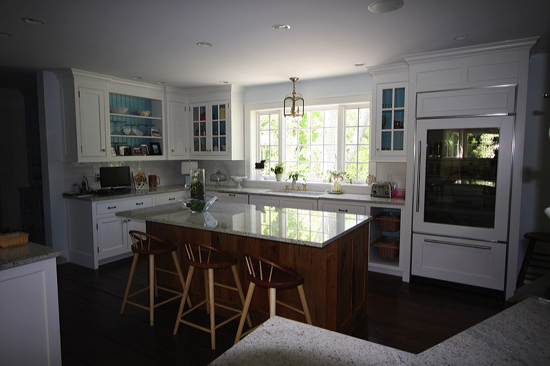 Interior painted kitchen.