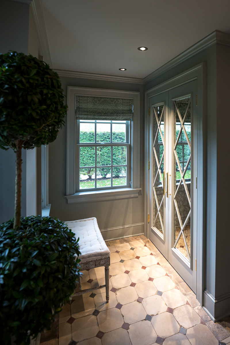 Painted entryway and doors.