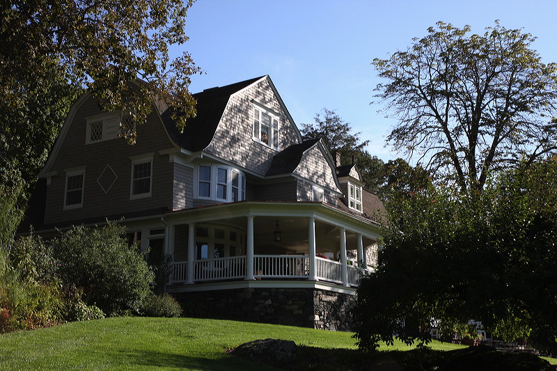 Another angle of the house from the grounds.